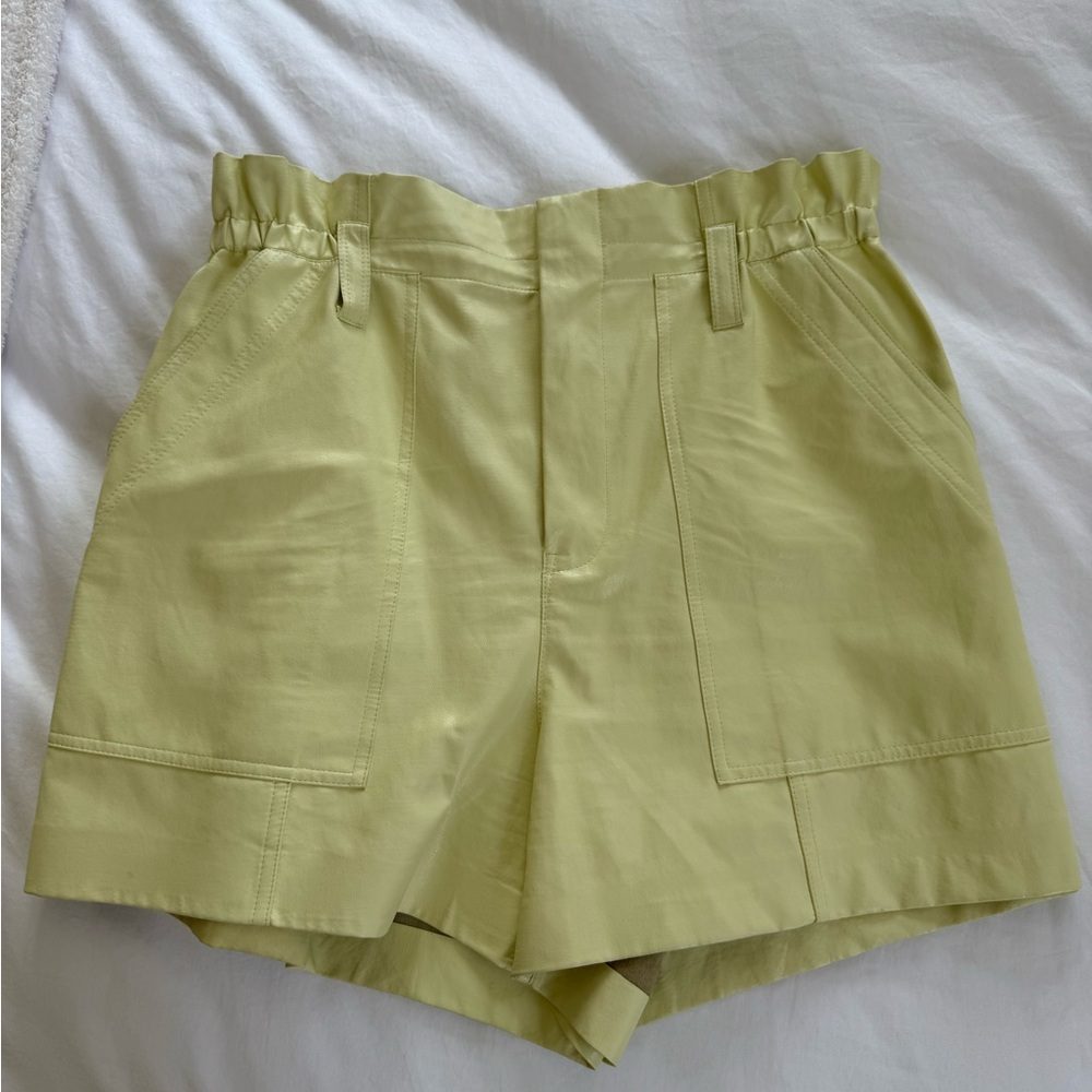 A.L.C. High Waist Green Shorts Tailored Design